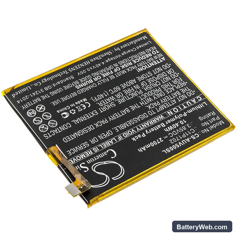 Asus ZenFone V Live Replacement Battery, 3.85V, 2700mAh, Li-Polymer 2