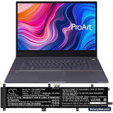 Asus ProArt StudioBook 17 W700G2T Replacement Battery, 11.55V, 4800mAh, Li-Polymer 5
