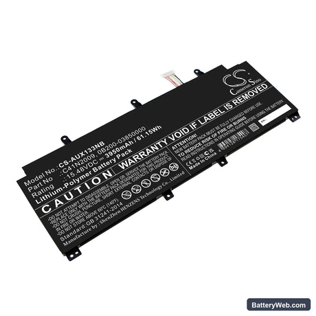 Asus ROG Flow X13 GV301QH-K6028T Replacement Battery, 15.48V, 3950mAh, Li-Polymer 1