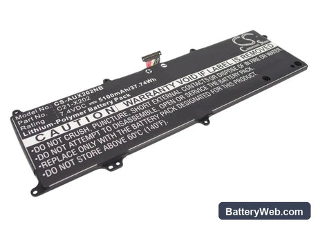 Asus VivoBook S200 Replacement Battery, 7.4V, 5100mAh, Li-Polymer 1