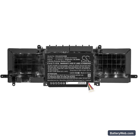 Asus UX333FN-A4115t Replacement Battery, 11.55V, 4250mAh, Li-Polymer 3