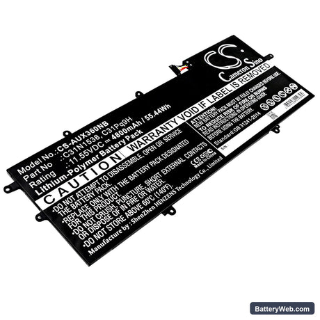 Asus UX360UA Replacement Battery, 11.55V, 4800mAh, Li-Polymer 1