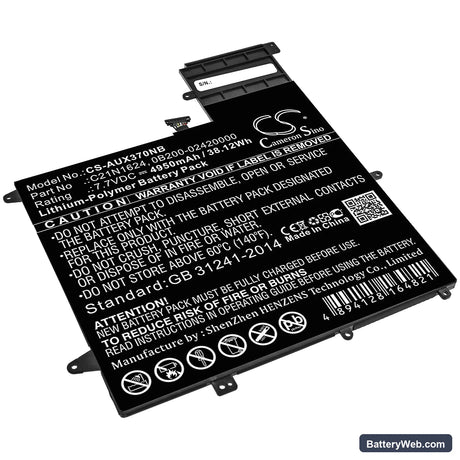 Asus ZenBook Flip S UX370UA-C4061T Replacement Battery, 7.7V, 4950mAh, Li-Polymer 1