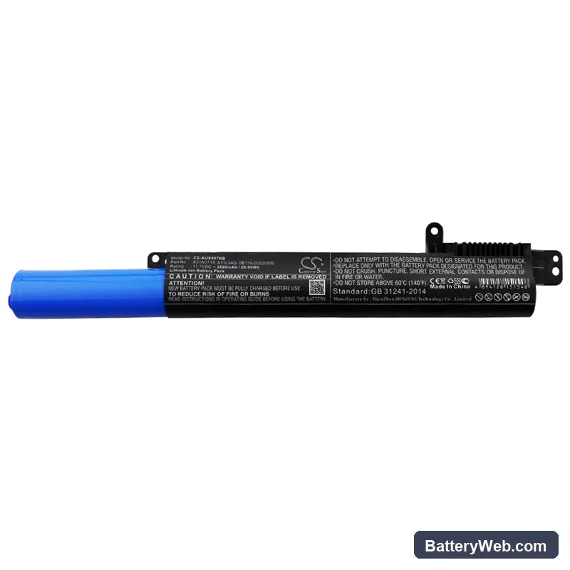 Asus X407UA-1C Replacement Battery, 11.1V, 2600mAh, Li-ion 3