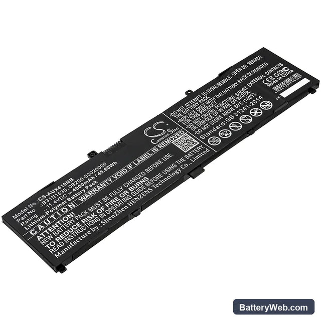 Asus UX310 Replacement Battery, 11.4V, 4000mAh, Li-Polymer 1