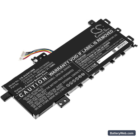 Asus A412FA Replacement Battery, 7.6V, 4100mAh, Li-Polymer 1