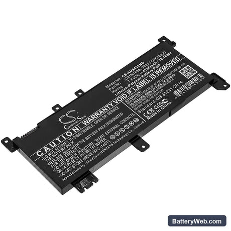 Asus Vivobook X442 Replacement Battery, 7.6V, 4750mAh, Li-Polymer 1