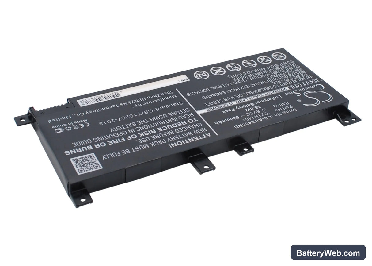 Asus X455LA Replacement Battery, 7.6V, 5000mAh, Li-Polymer 3