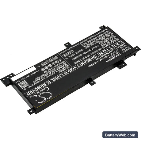 Asus X456 Replacement Battery, 7.6V, 4800mAh, Li-Polymer 2