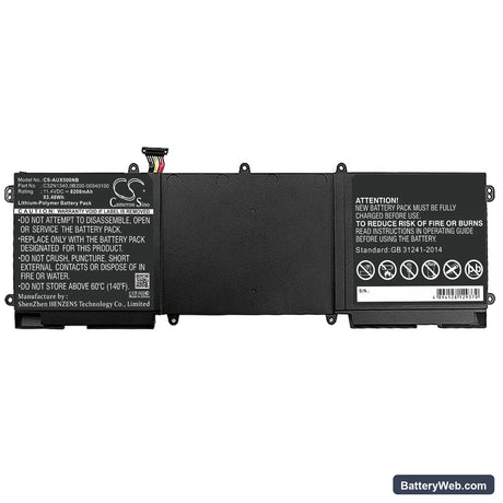 Asus ZenBook NX500 Replacement Battery, 11.4V, 8200mAh, Li-Polymer 3