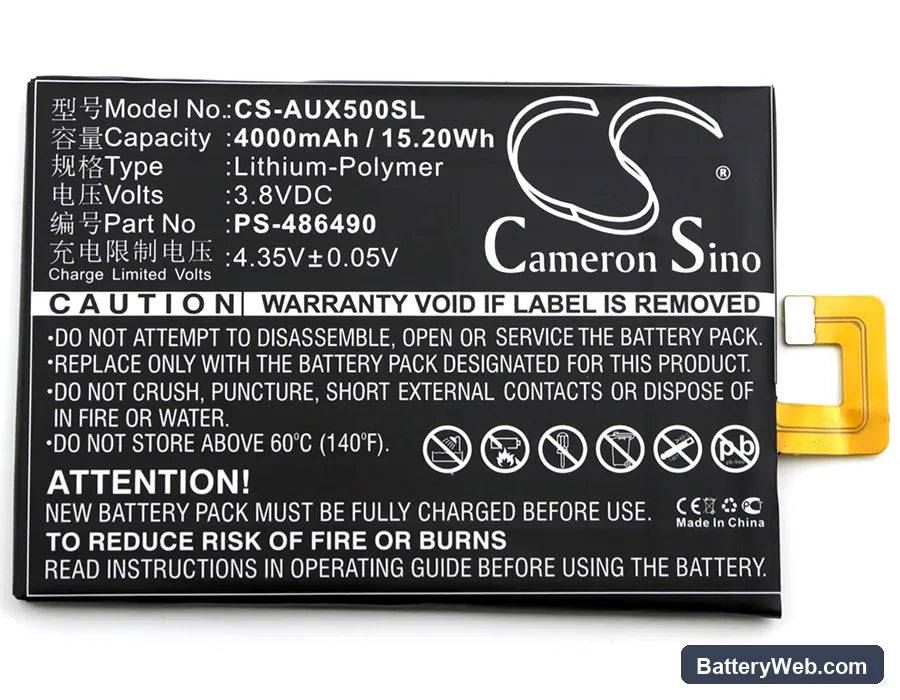 Asus Pegasus X005 Replacement Battery, 3.8V, 4000mAh, Li-Polymer 3