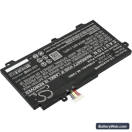 Asus FX504 Replacement Battery, 11.4V, 4100mAh, Li-ion 3
