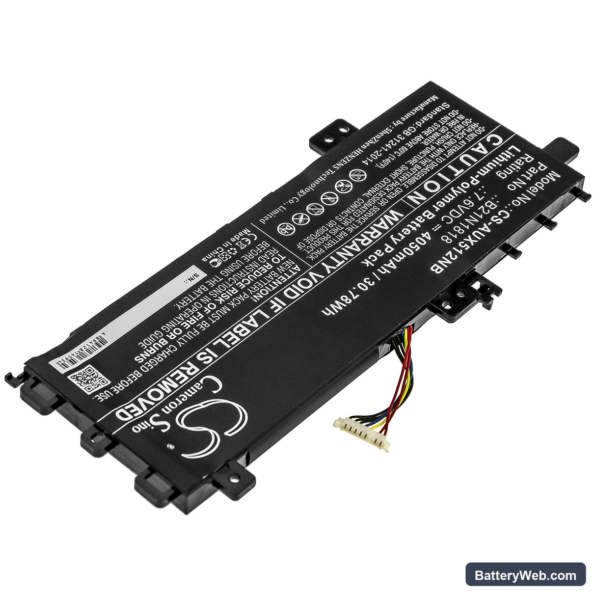 Asus X512da-ej040t Replacement Battery, 7.6V, 4050mAh, Li-Polymer 2