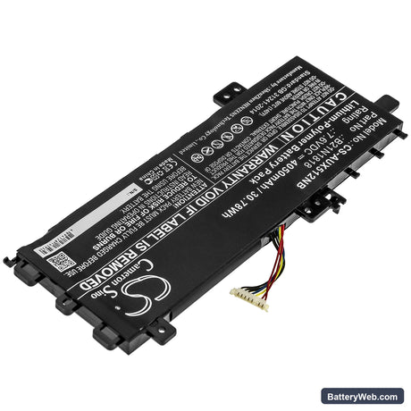 Asus X512da-ej040t Replacement Battery, 7.6V, 4050mAh, Li-Polymer 2