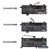 Asus X512da-ej040t Replacement Battery, 7.6V, 4050mAh, Li-Polymer 6