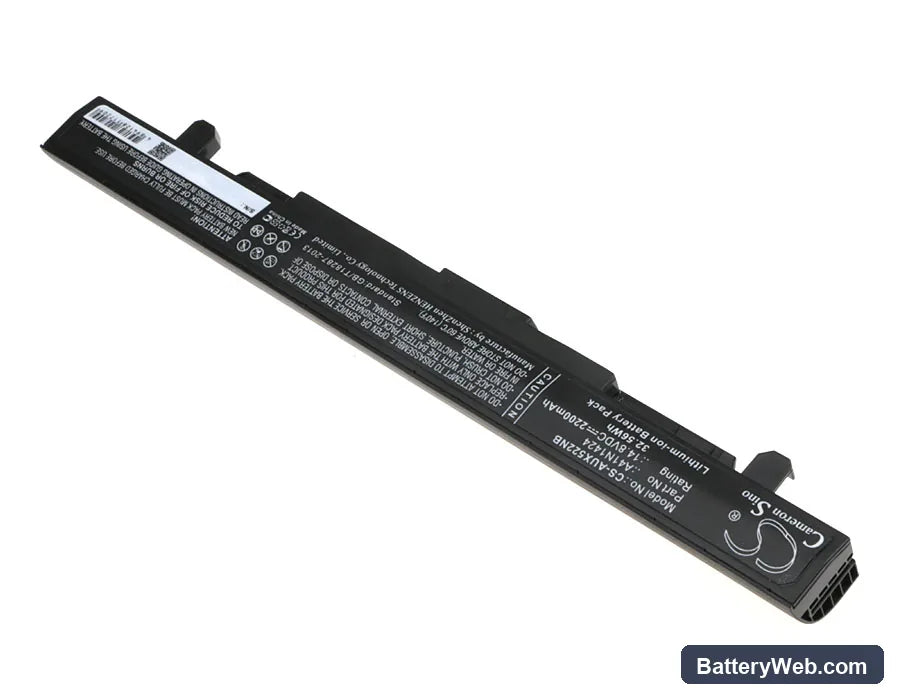 Asus FX-PLUS Replacement Battery, 14.8V, 2200mAh, Li-ion 2