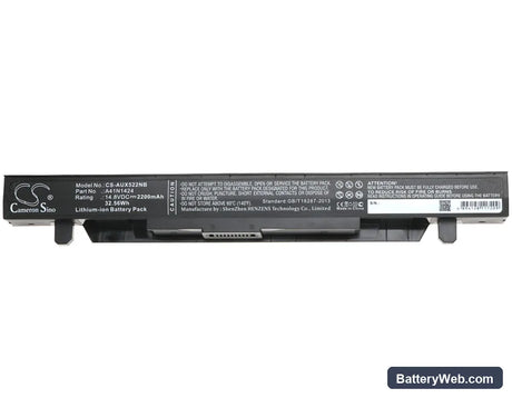 Asus FX-PLUS Replacement Battery, 14.8V, 2200mAh, Li-ion 5