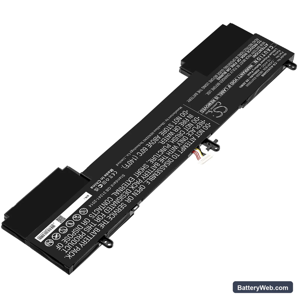 Asus ZenBook 15 UX534FTC-BPC1517U Replacement Battery, 15.4V, 4500mAh, Li-Polymer 2