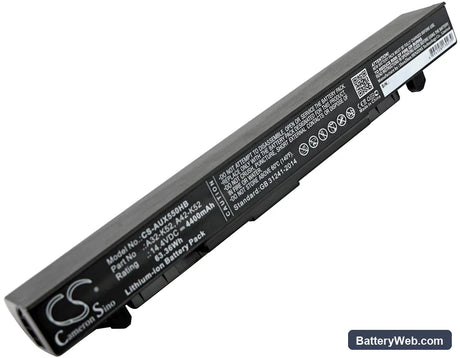 Asus X450 Replacement Battery, 14.4V, 4400mAh, Li-ion 1