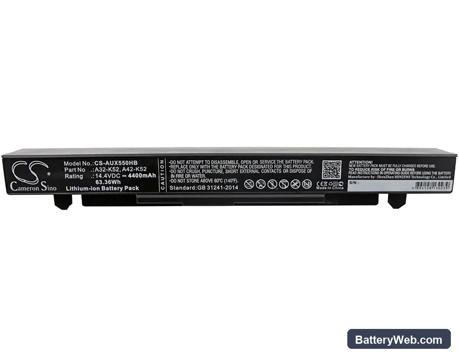 Asus X450 Replacement Battery, 14.4V, 4400mAh, Li-ion 5