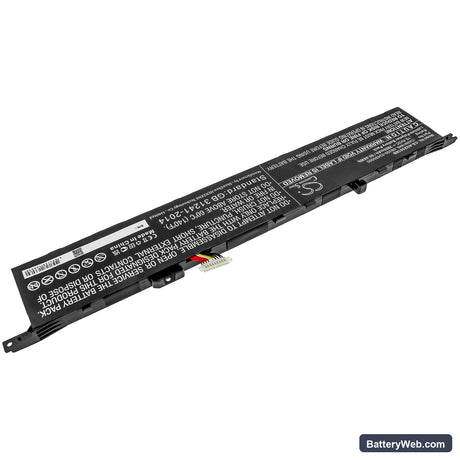 Asus ZenBook Pro Duo UX581GV-H2004T Replacement Battery, 15.4V, 3900mAh, Li-Polymer 2