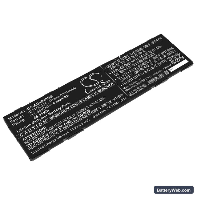 Asus ChromeBook CX9 Replacement Battery, 11.55V, 4200mAh, Li-Polymer 1