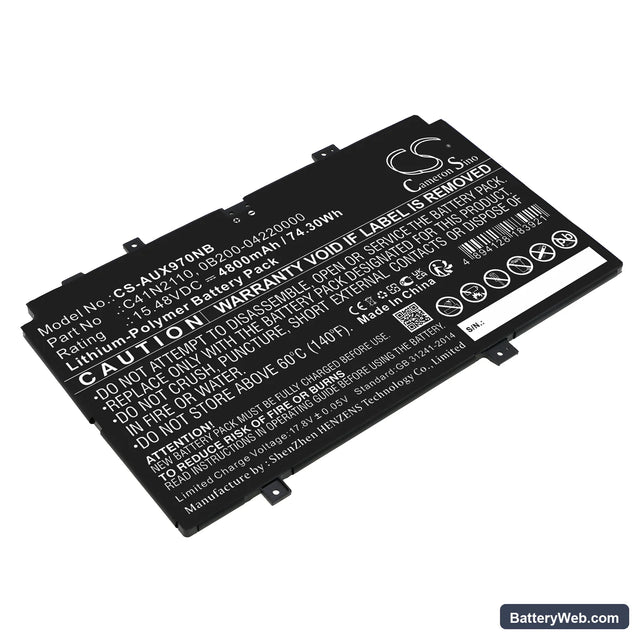 Asus Zenbook 17 Fold OLED Replacement Battery, 15.48V, 4800mAh, Li-Polymer 1
