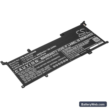 Asus Zenbook UX305UA Replacement Battery, 11.55V, 4850mAh, Li-Polymer 1