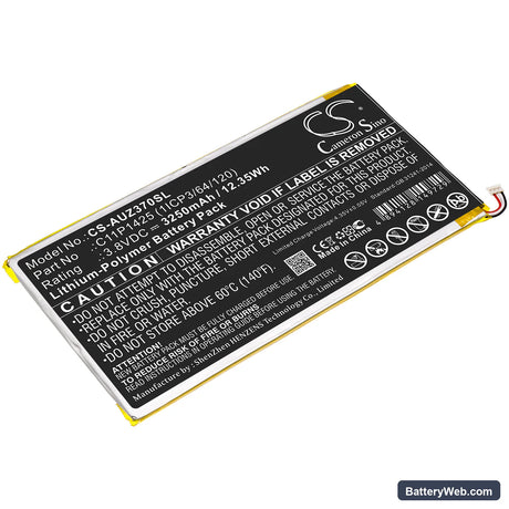 Asus ZenPad 7.0 Z370C Replacement Battery, 3.8V, 3250mAh, Li-Polymer 1