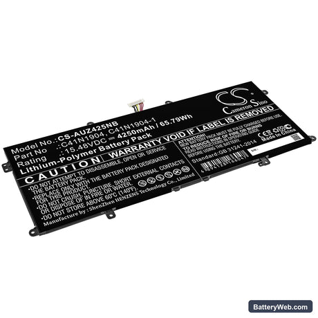 Asus ZenBook 14 UM425IA-R5DRDSB1 Replacement Battery, 15.48V, 4250mAh, Li-Polymer 1