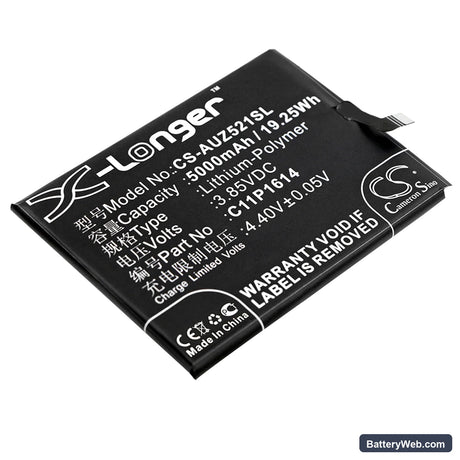 Asus ZenFone 3s Max Replacement Battery, 3.85V, 5000mAh, Li-Polymer 1