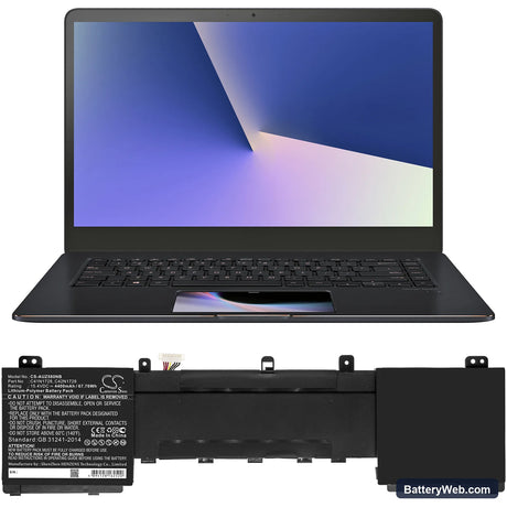Asus ZenBook Pro 15 Replacement Battery, 15.4V, 4400mAh, Li-Polymer 5