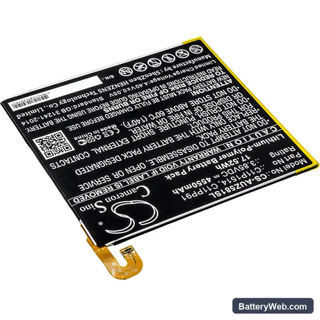 Asus Zenpad Z8 Replacement Battery, 3.85V, 4550mAh, Li-Polymer 2