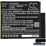 Asus Zenpad Z8S Replacement Battery, 3.85V, 4550mAh, Li-Polymer 3