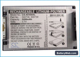 Archos Gmini 500 Replacement Battery, 3.7V, 5200mAh, Li-Polymer 5