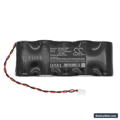 Adetec Vocalys 700SRE801 Replacement Battery, 7.5V, 17000mAh, Alkaline 3