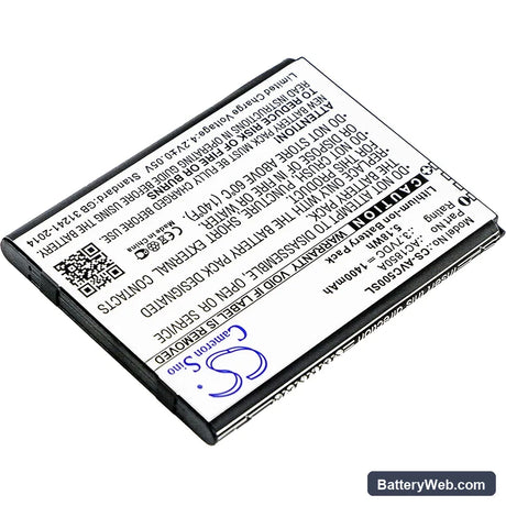 Archos 50c Neon Replacement Battery, 3.7V, 1400mAh, Li-ion 2