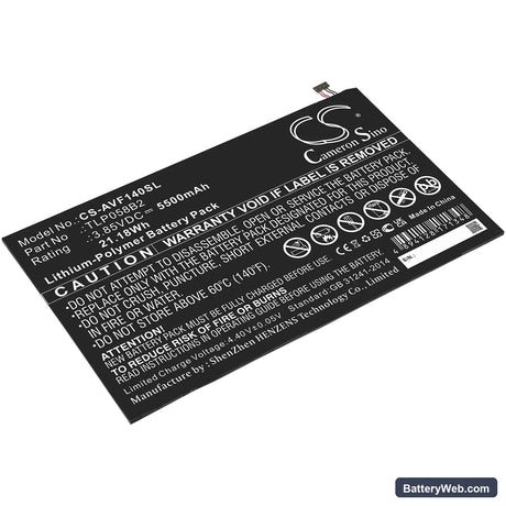 Vodafone Tab Prime 7 Replacement Battery, 3.85V, 5500mAh, Li-Polymer 1