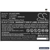 Vodafone Tab Prime 7 Replacement Battery, 3.85V, 5500mAh, Li-Polymer 3