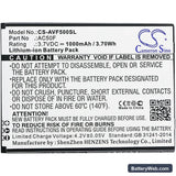 Archos 50F NEON Replacement Battery, 3.7V, 1000mAh, Li-ion 3