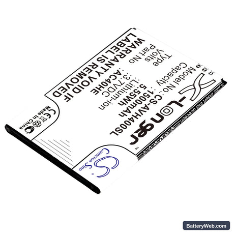 Archos 40 Helium Replacement Battery, 3.7V, 1500mAh, Li-ion 2