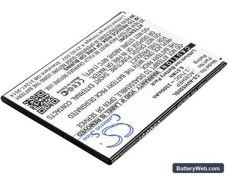 Archos A55 Helium Replacement Battery, 3.7V, 2300mAh, Li-ion 2