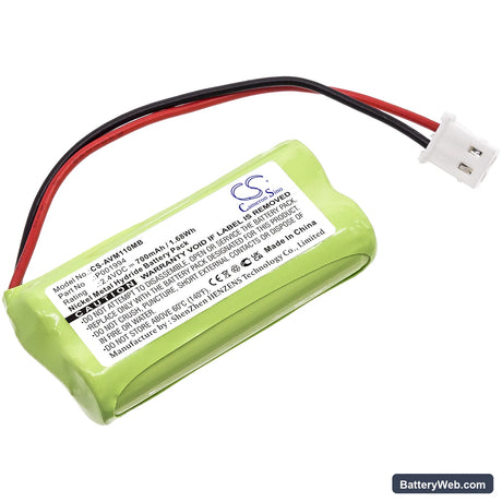 Alecto DBX-111 Replacement Battery, 2.4V, 700mAh, Ni-MH 1