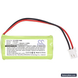 Alecto DBX-111 Replacement Battery, 2.4V, 700mAh, Ni-MH 3
