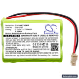 Alecto DVM-75 Replacement Battery, 3.6V, 700mAh, Ni-MH 3