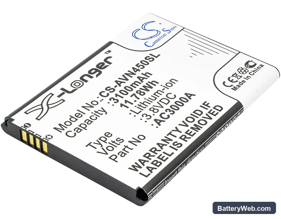 Archos 45 Neon Replacement Battery, 3.8V, 3100mAh, Li-ion 1