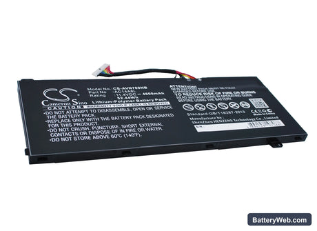 Acer Aspire VN7 Replacement Battery, 11.4V, 4600mAh, Li-Polymer 2