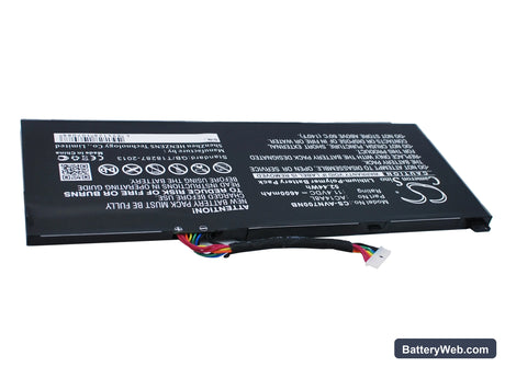 Acer Aspire VN7 Replacement Battery, 11.4V, 4600mAh, Li-Polymer 3