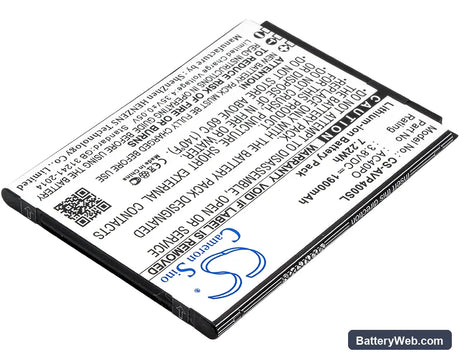 Archos 40 Power Replacement Battery, 3.8V, 1900mAh, Li-ion 2