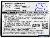 Archos 45 Helium 4G Replacement Battery, 3.7V, 1550mAh, Li-ion 5